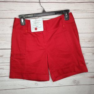 TRIGELLE WOMEN'S SZ 0 RED GOLF TENNIS SHORTS $90